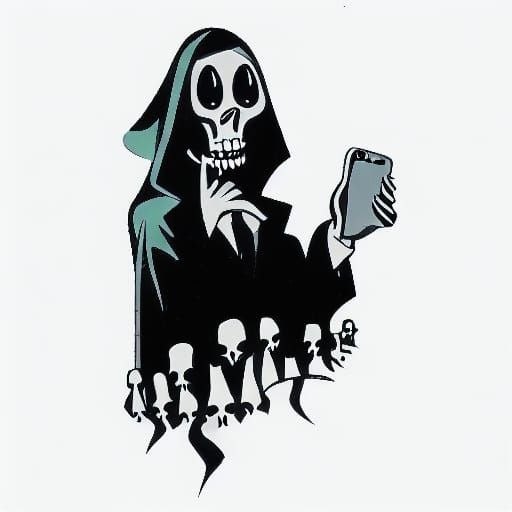 Grim Reaper Skull's Disappointing Phone Call