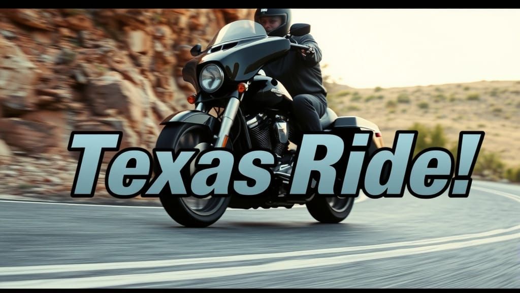 Harley Davidson Street Glide Rides Twisted Texas Road