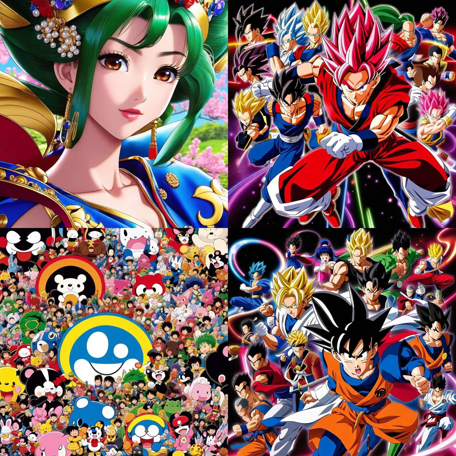 Anime Character Portrait in Toei Animation Style