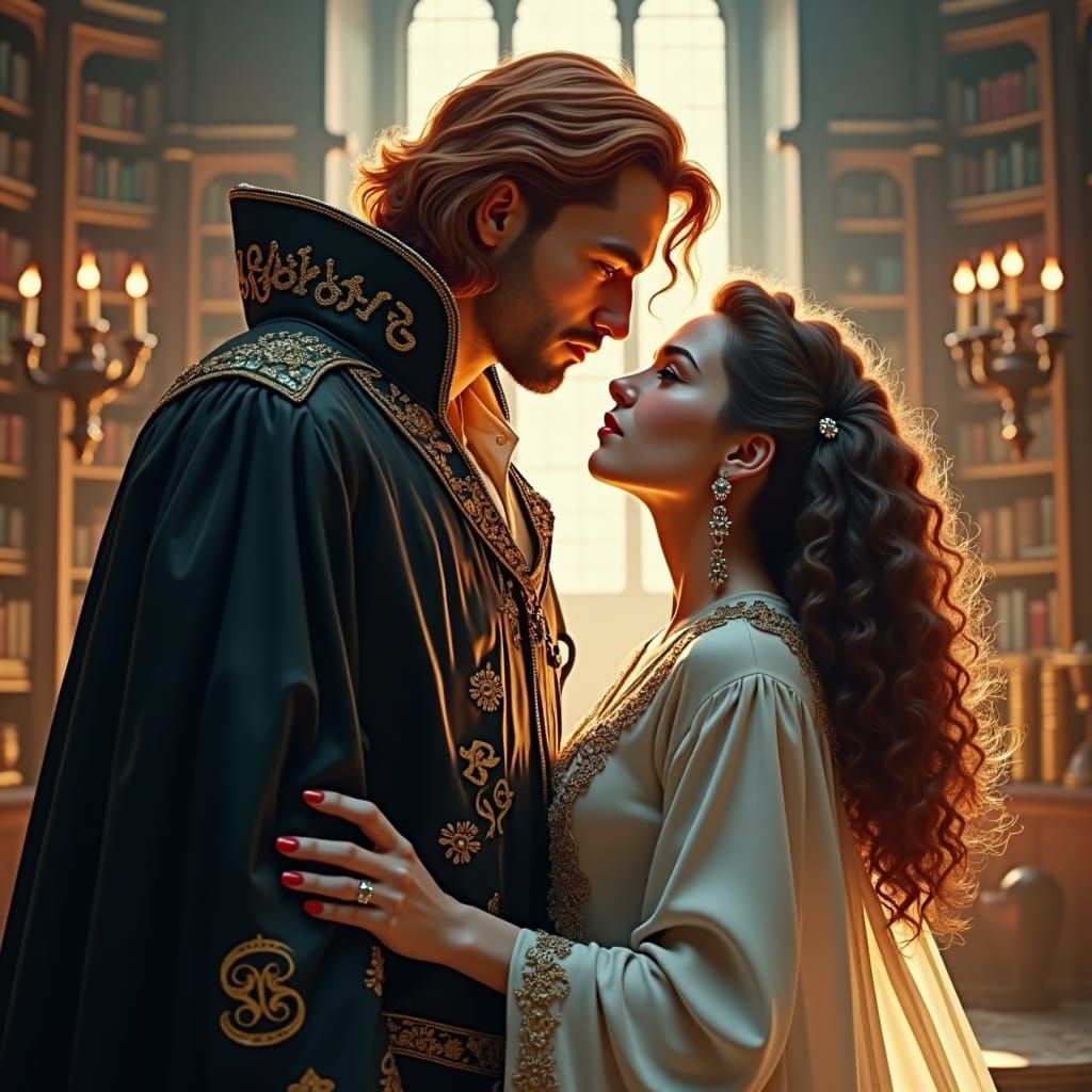 Wizarding World Romance in Art Nouveau Style