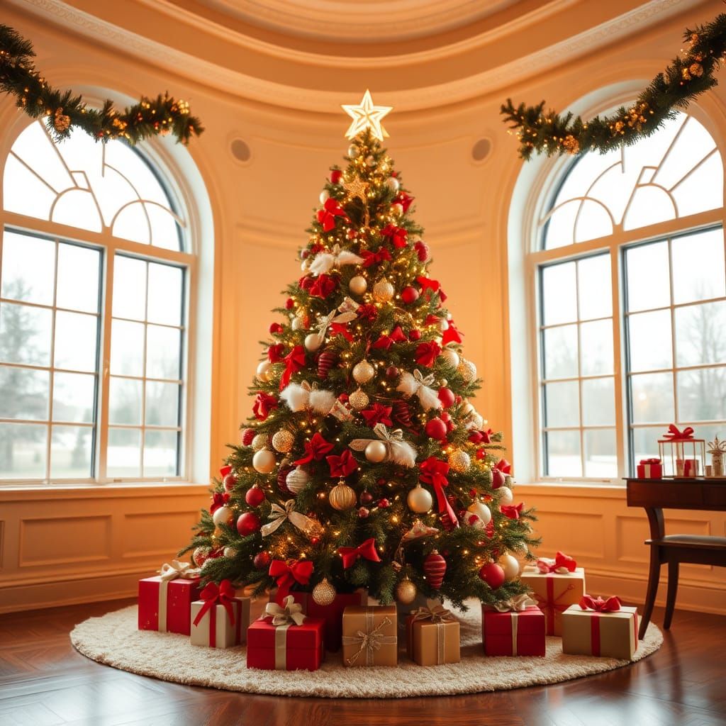 Christmas Holiday Scene: AI Generated