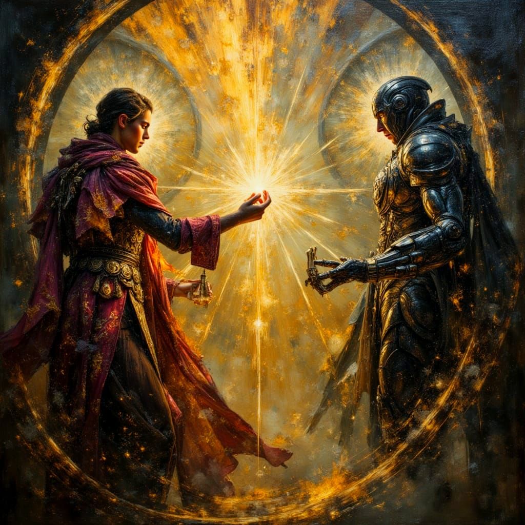 “Arcane vs. Quantum: Clash of Time and Matter”