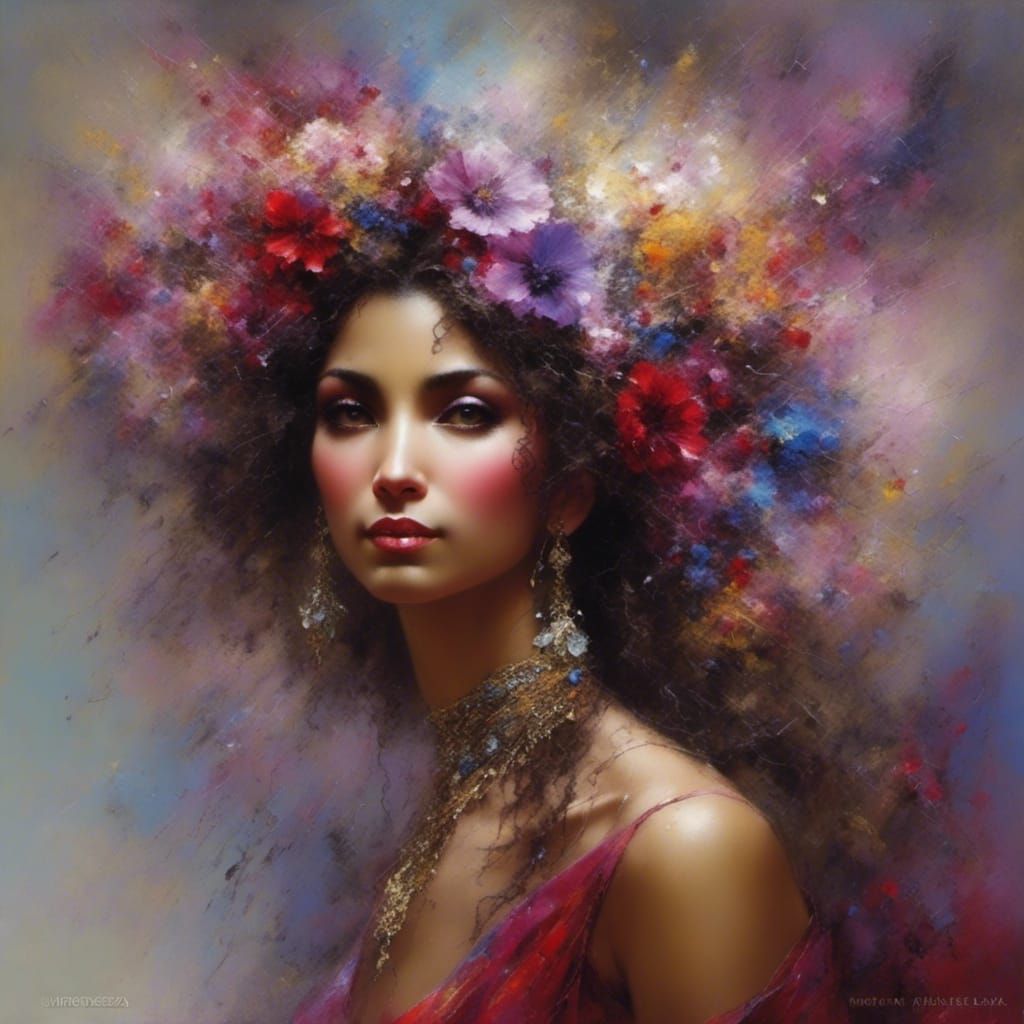 Simple AI Portrait of a Woman