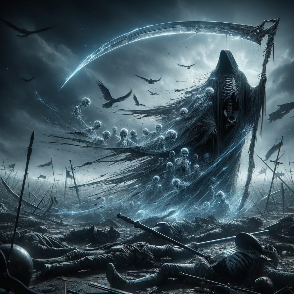Grim Reaper on Battlefield with Souls