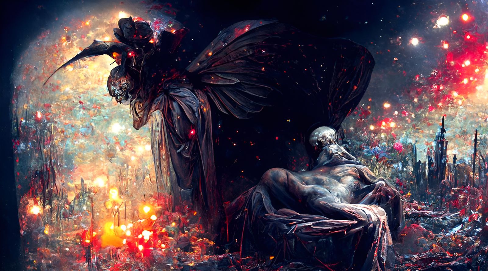 Lucifer in Nuclear Wasteland: Hyperrealist Digital Art