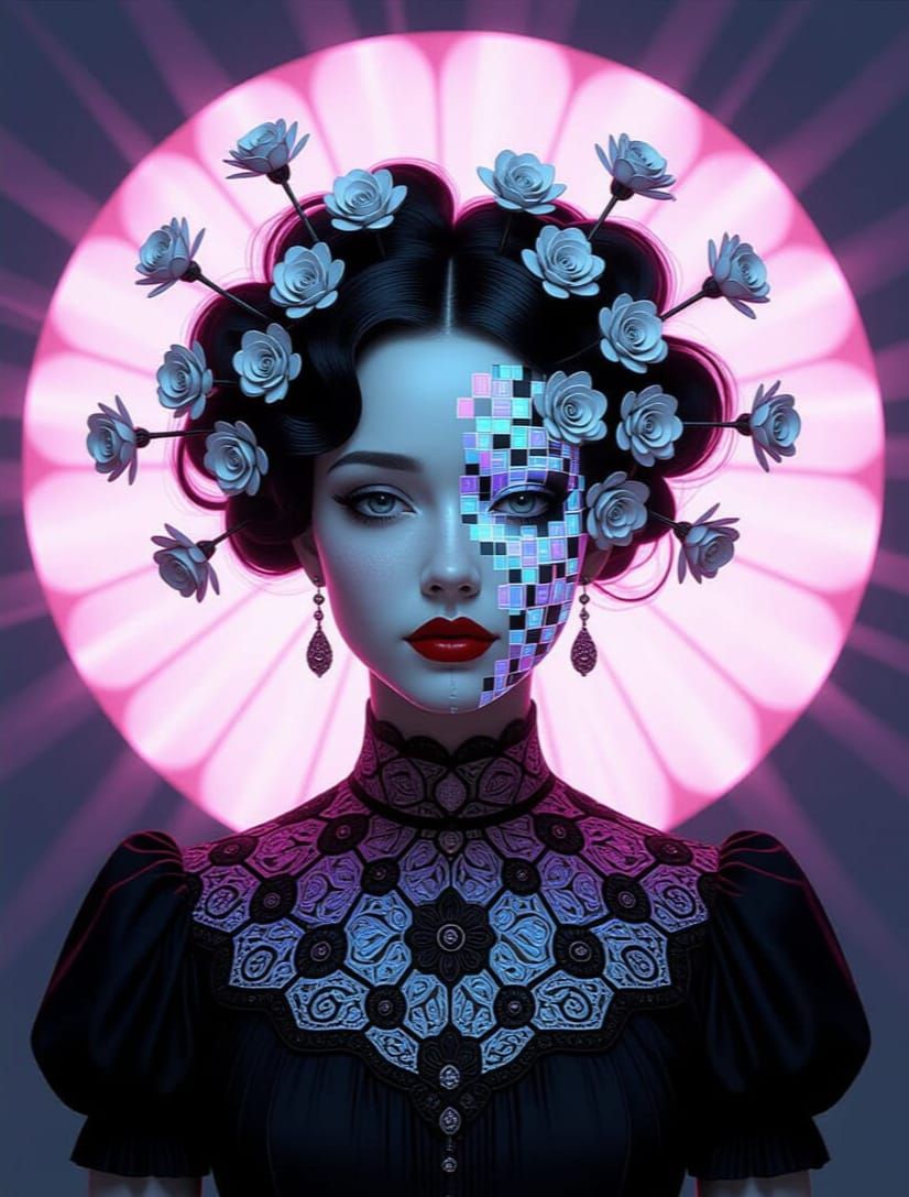 Automatron Audrey's Wirish Whirlington Hair Mirrored in Craz...