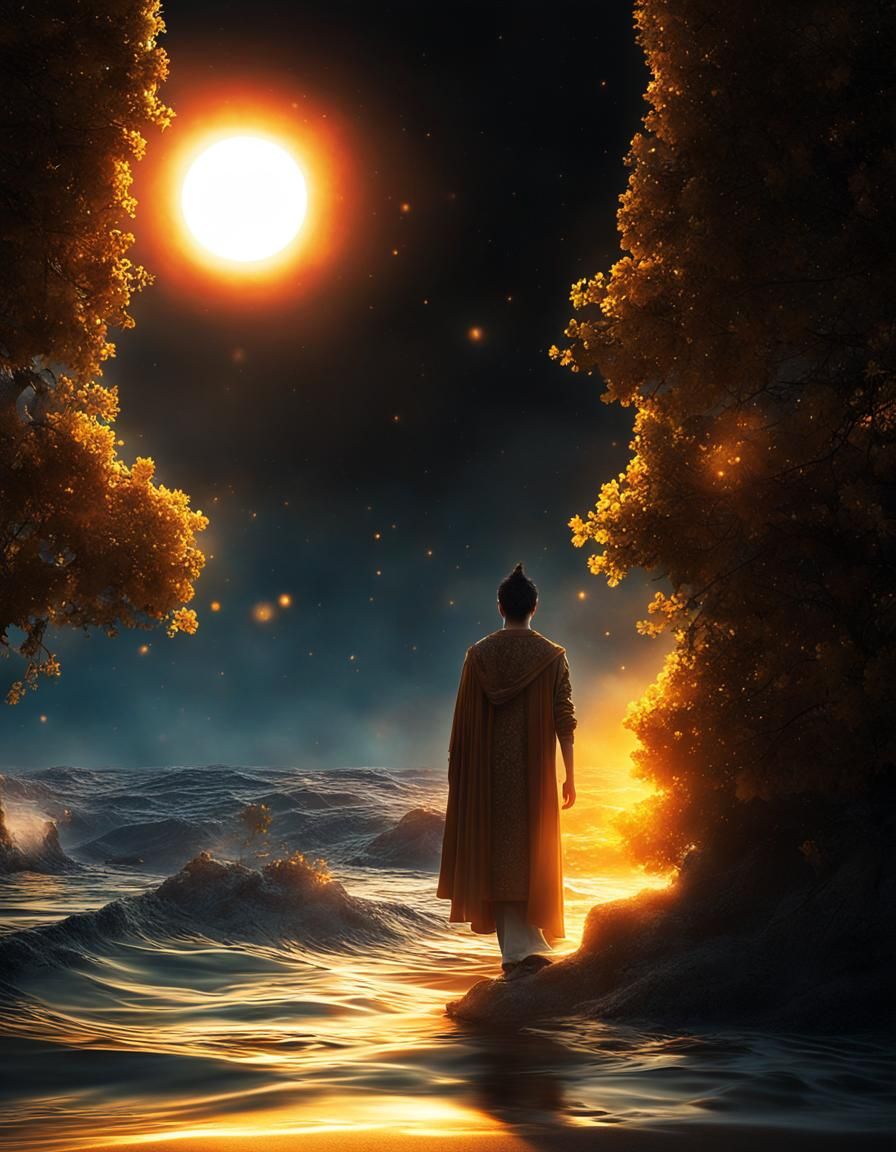 Dreamy Sunrise: Fading into a Peaceful Fantasy