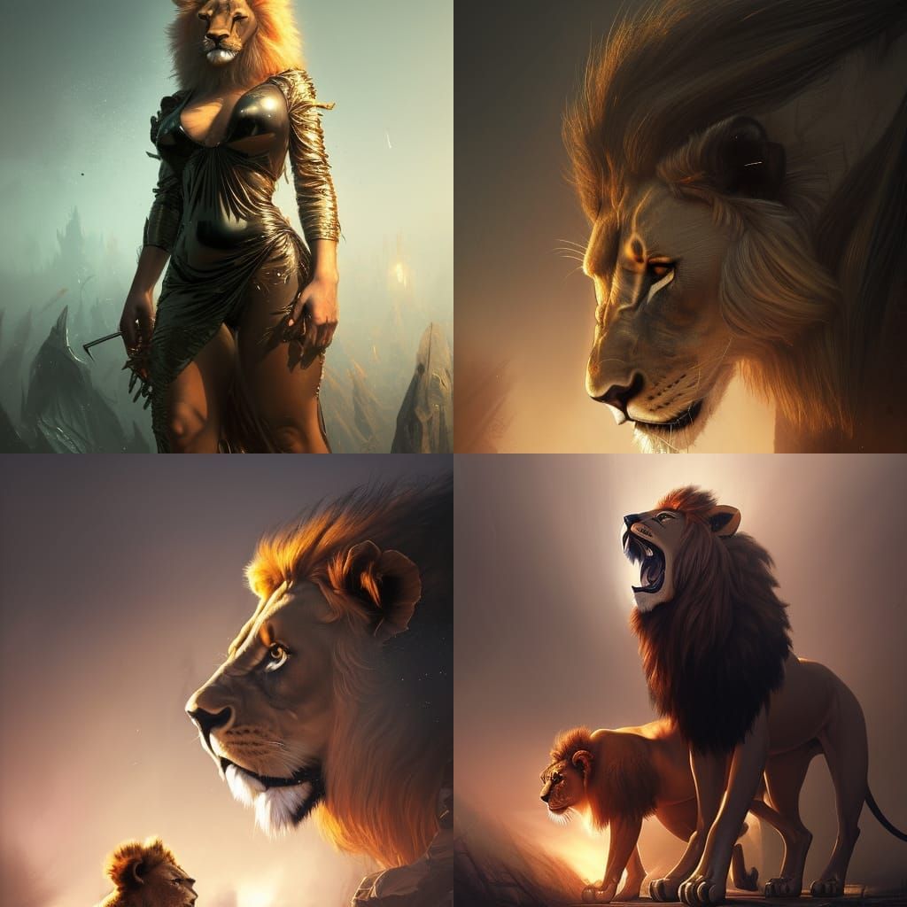 Lions in Latex: Dark Fantasy Concept Art