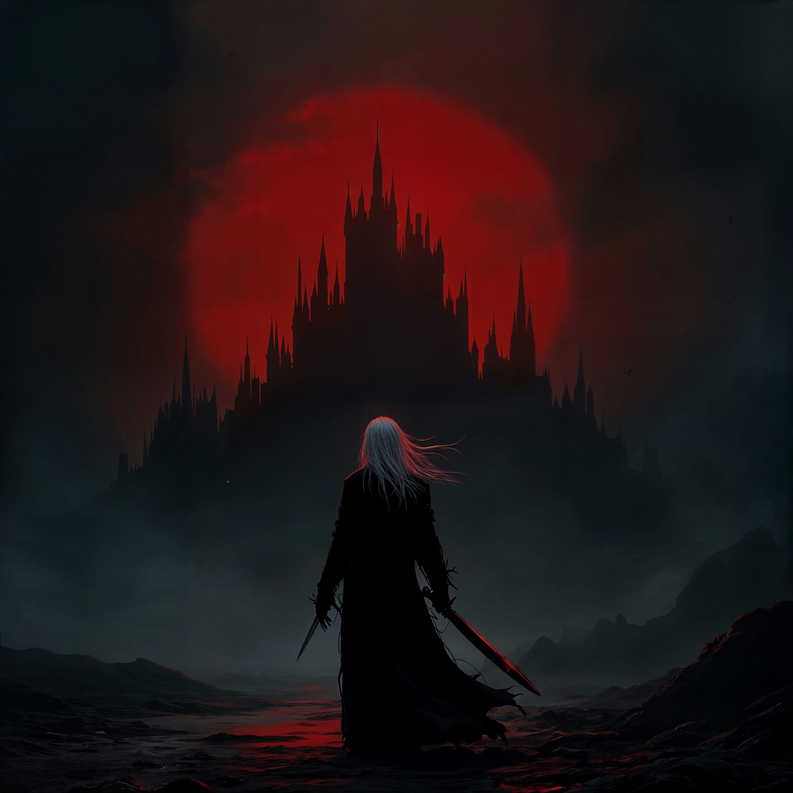 Dark Knight in Red Castle, Game of Thrones Inspired Phone Ba...