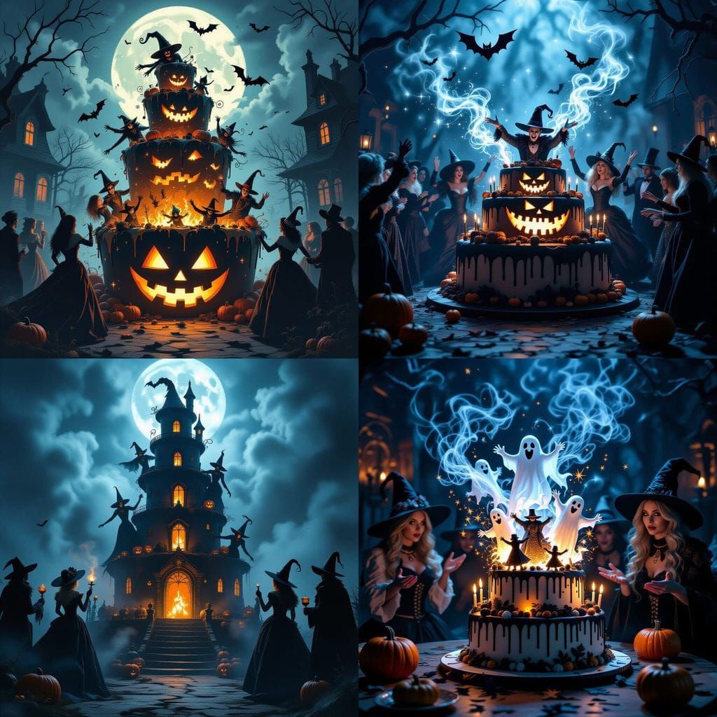Haunted Halloween Birthday Cake Surprise