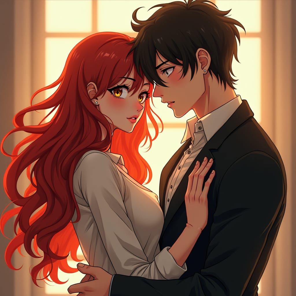 Anime-Inspired Duo: A Study in Contrasts