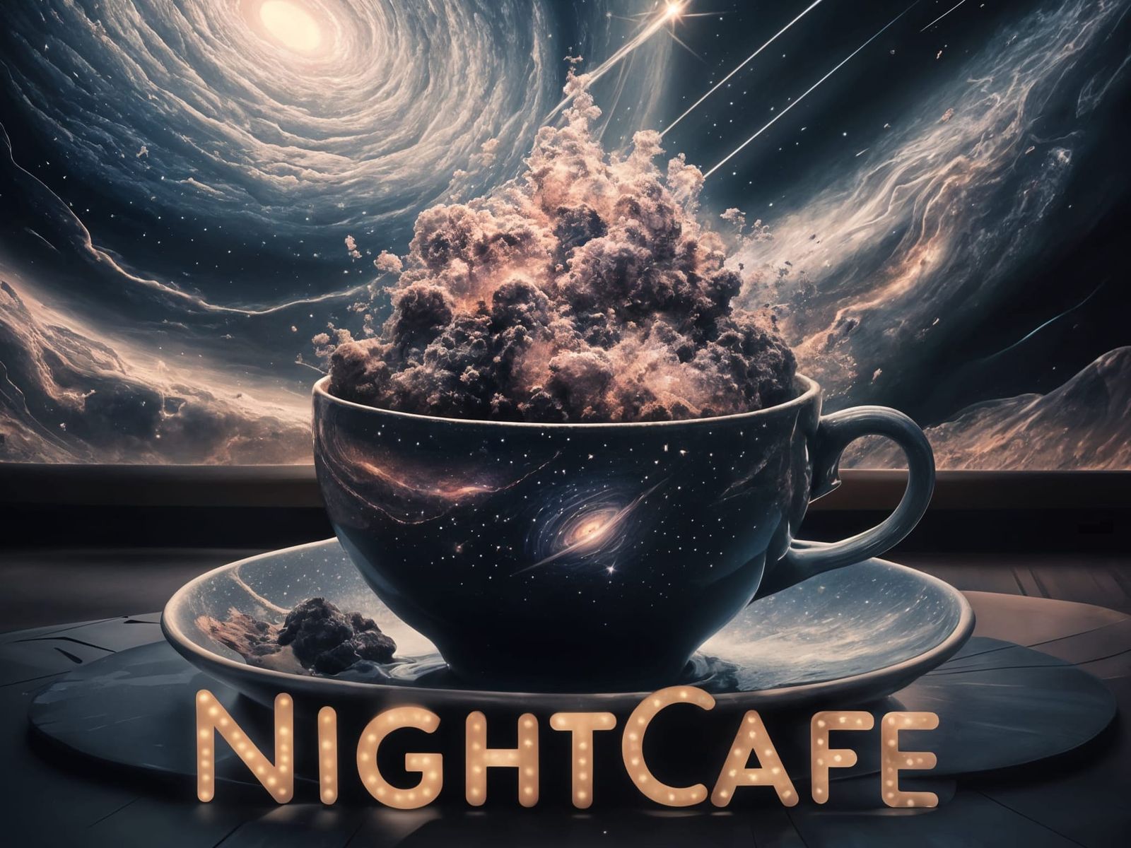 Galaxy Cup: A Cosmic Coffee Dreamscape