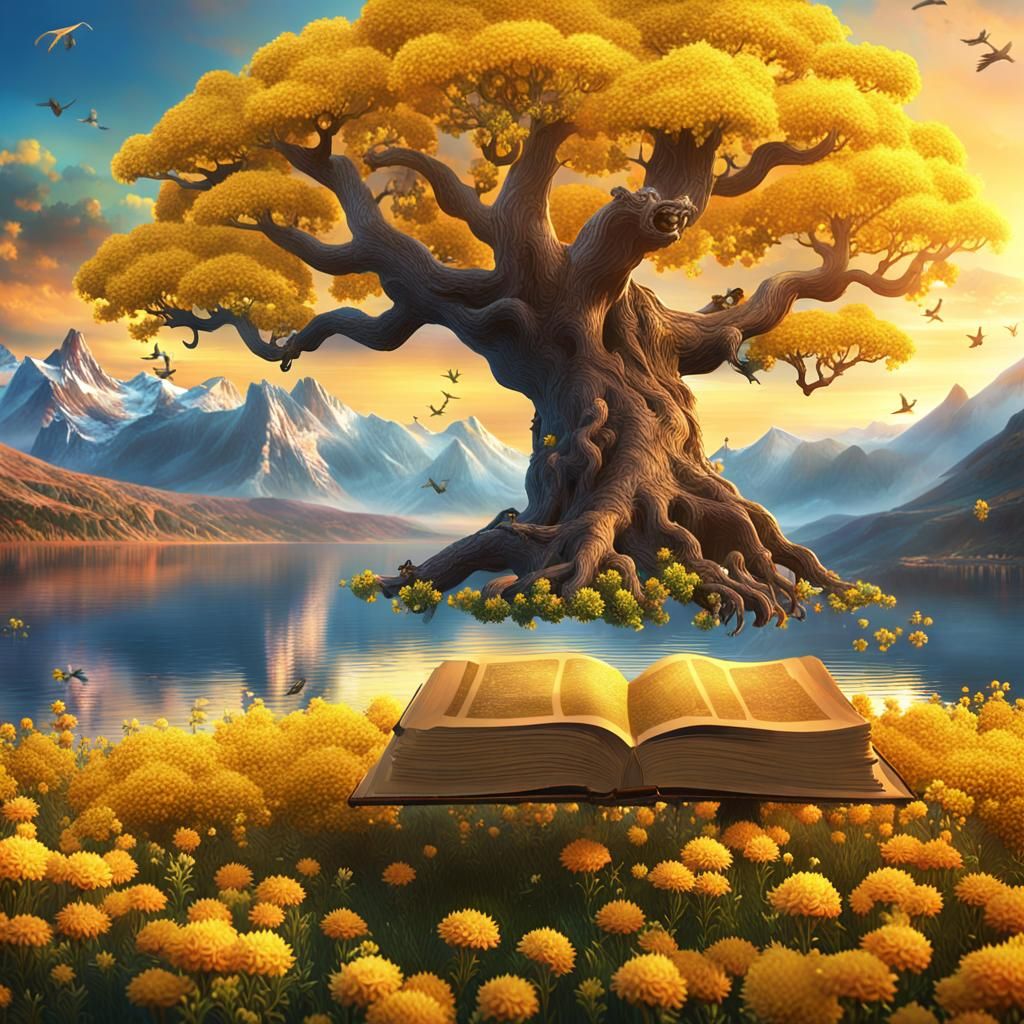 Ancient Tree of Life at Sunrise