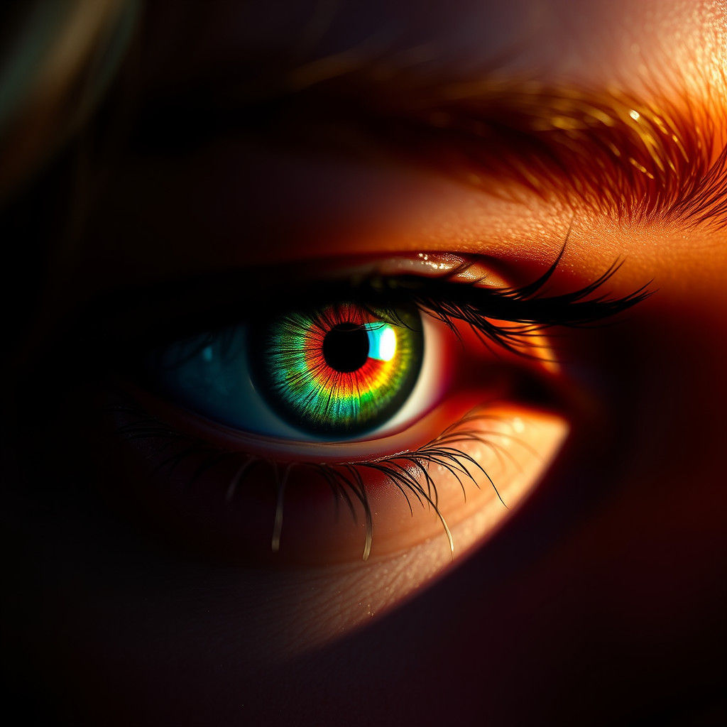 Peacock Eyes: A Mesmerizing Close-Up in Hyperrealism