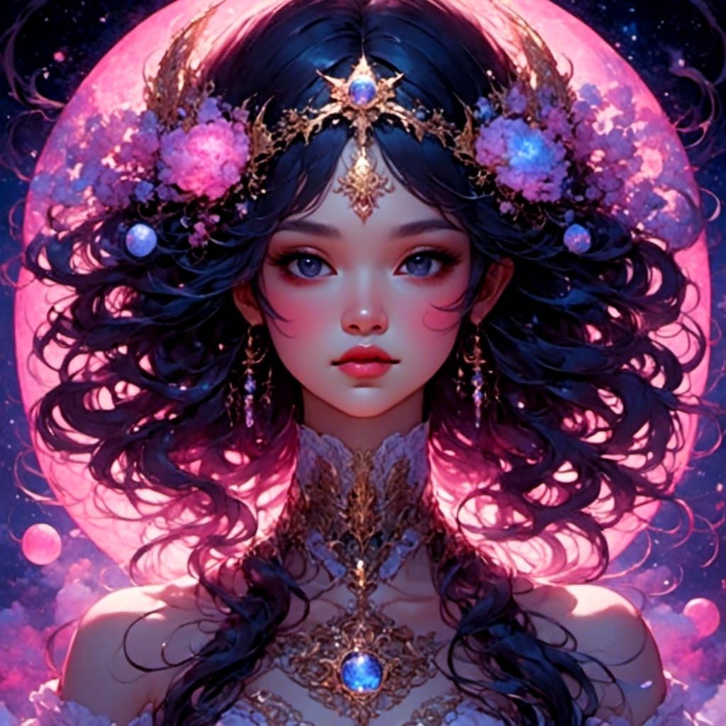 Cosmic Dreamscape: Black Light Art of a Surreal Galaxy