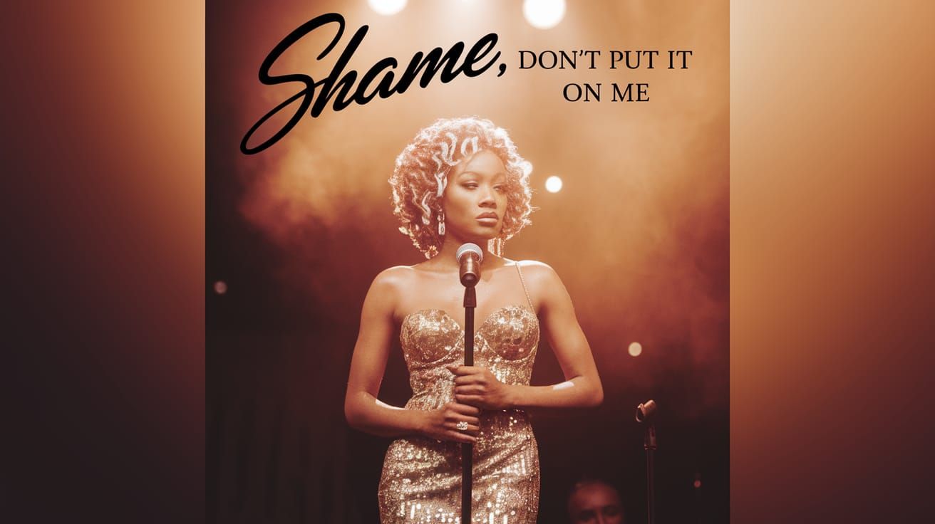 Elegant R&B Diva Shines Under Smoky Stage Lights