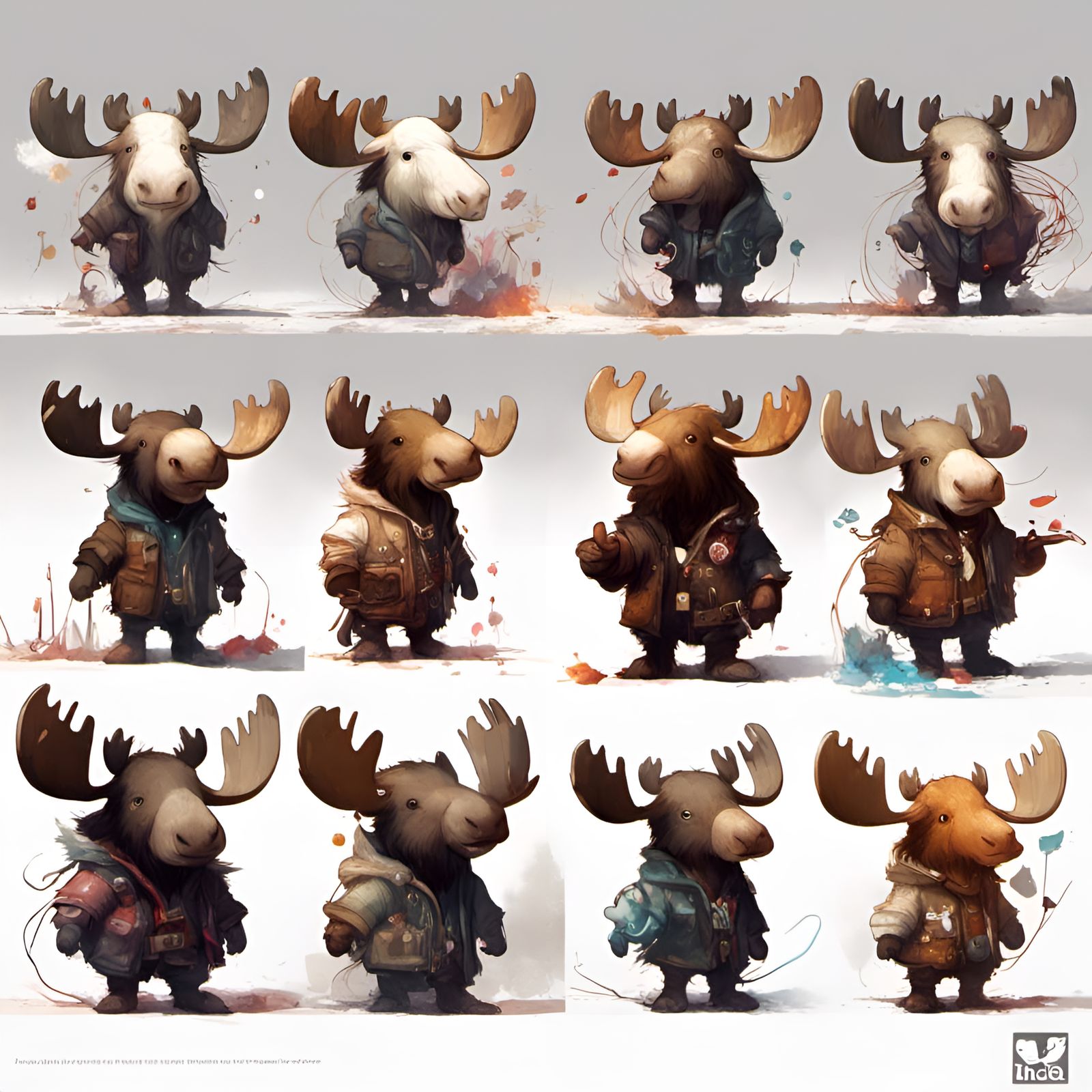 Chibi Moose-Mouse Hybrid in Detailed 3D