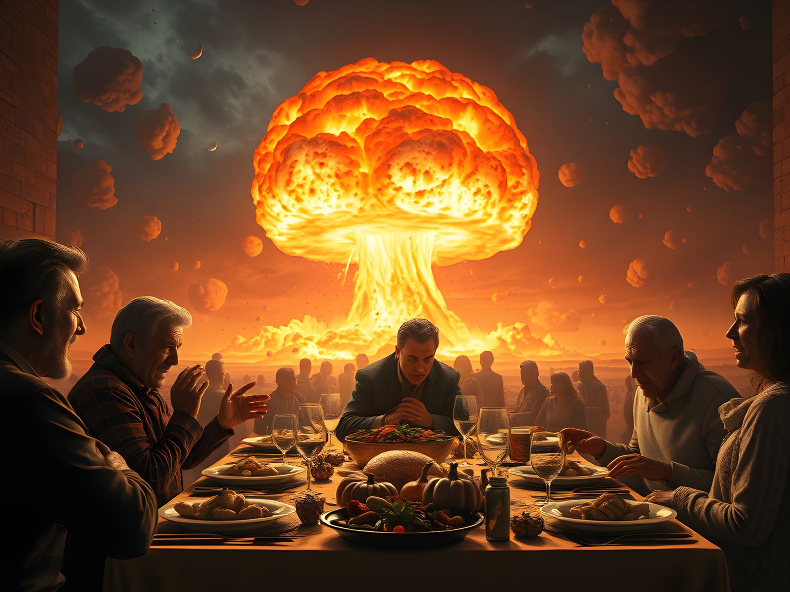 Apocalyptic Thanksgiving Dinner Disaster in Unreal Engine