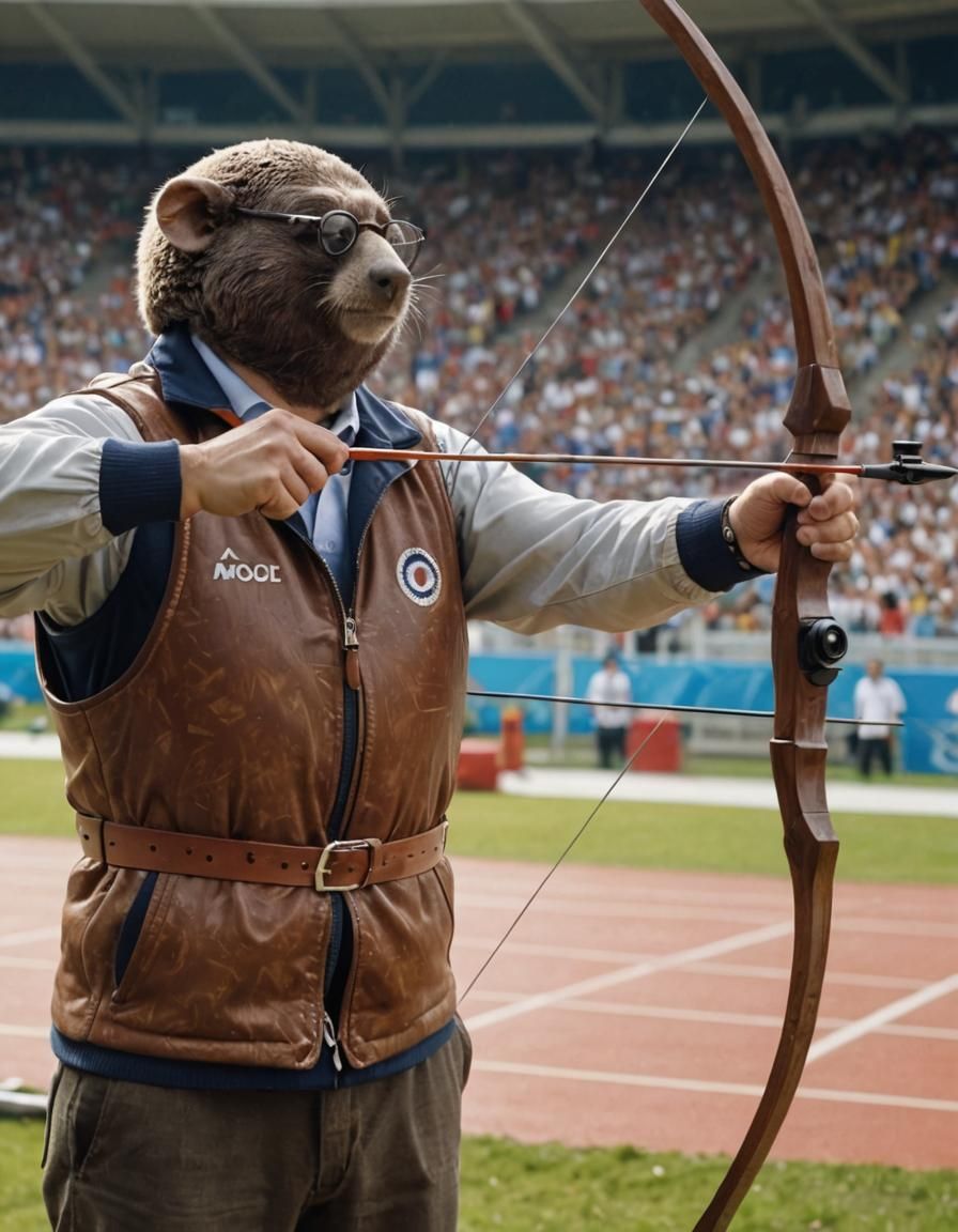 Mole Archer Aiming for Gold