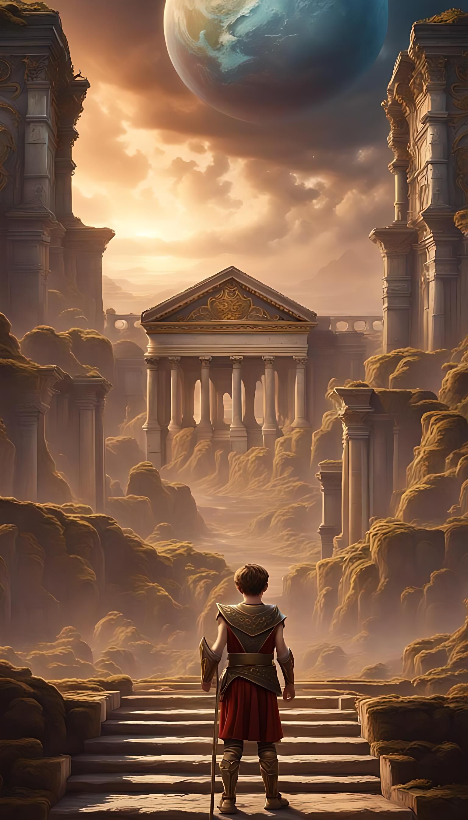 Roman Boy King Travels to the Future