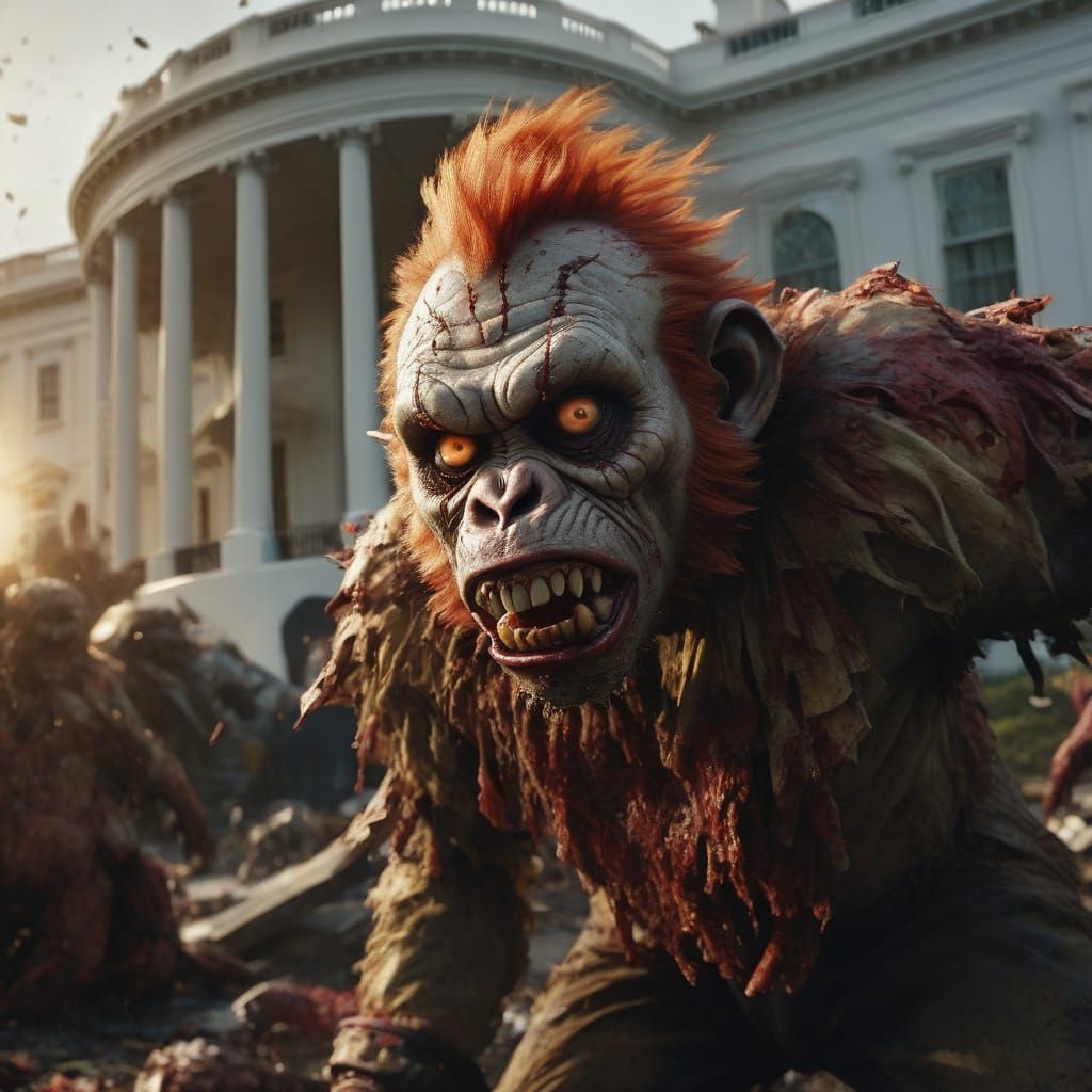 Monstrous Chaos Unfolds at the White House in Hyper-Realisti...