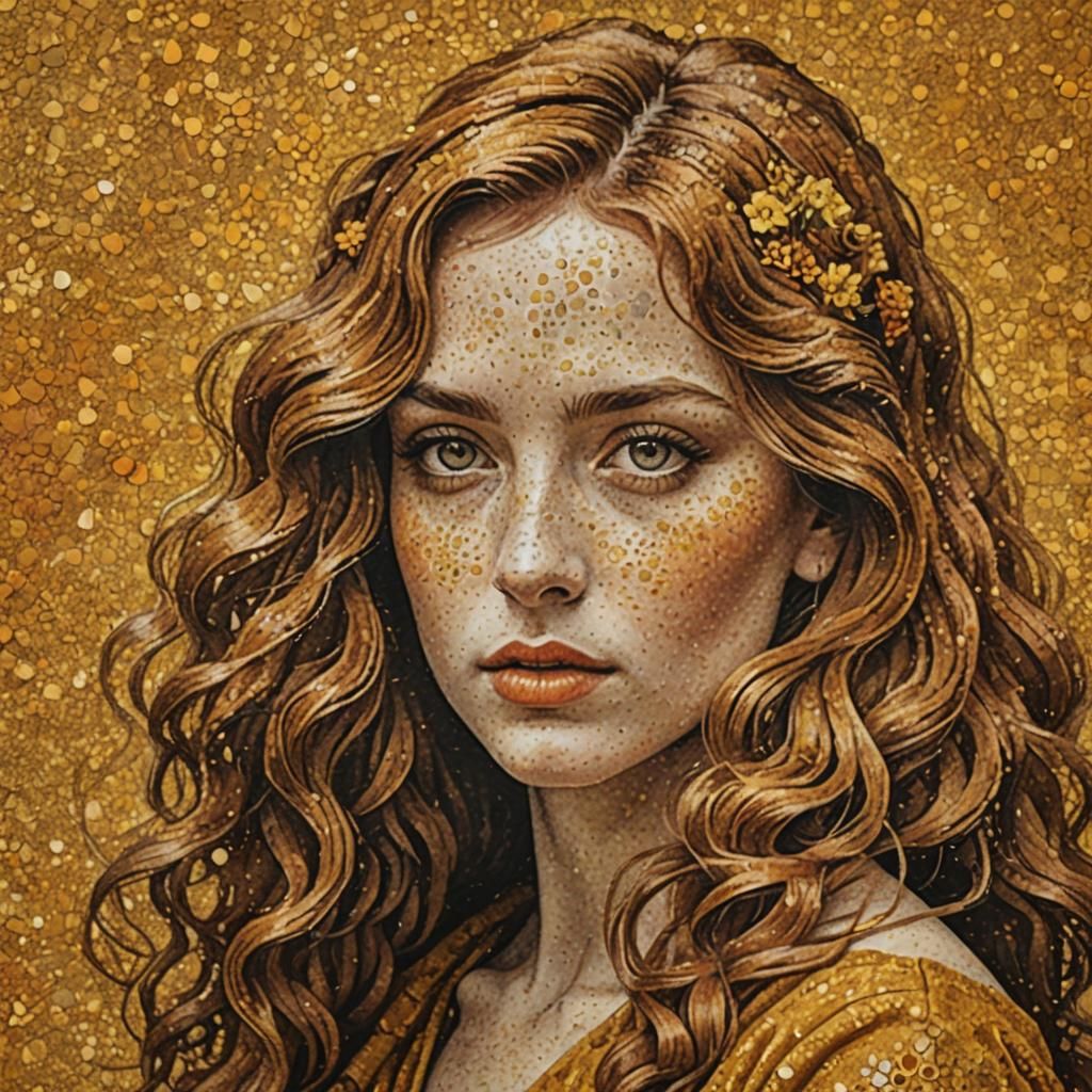 Ochre Panorama in Blended Art Styles