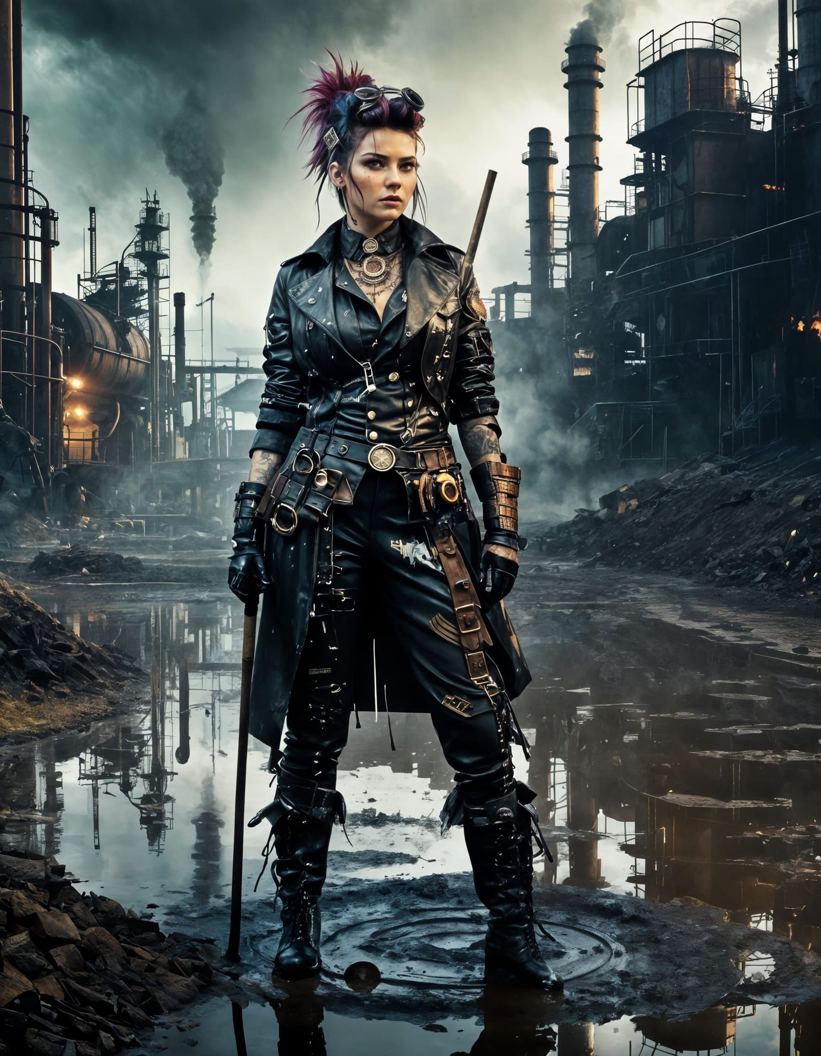Post-Apocalyptic Reflection with Steampunk Stalker