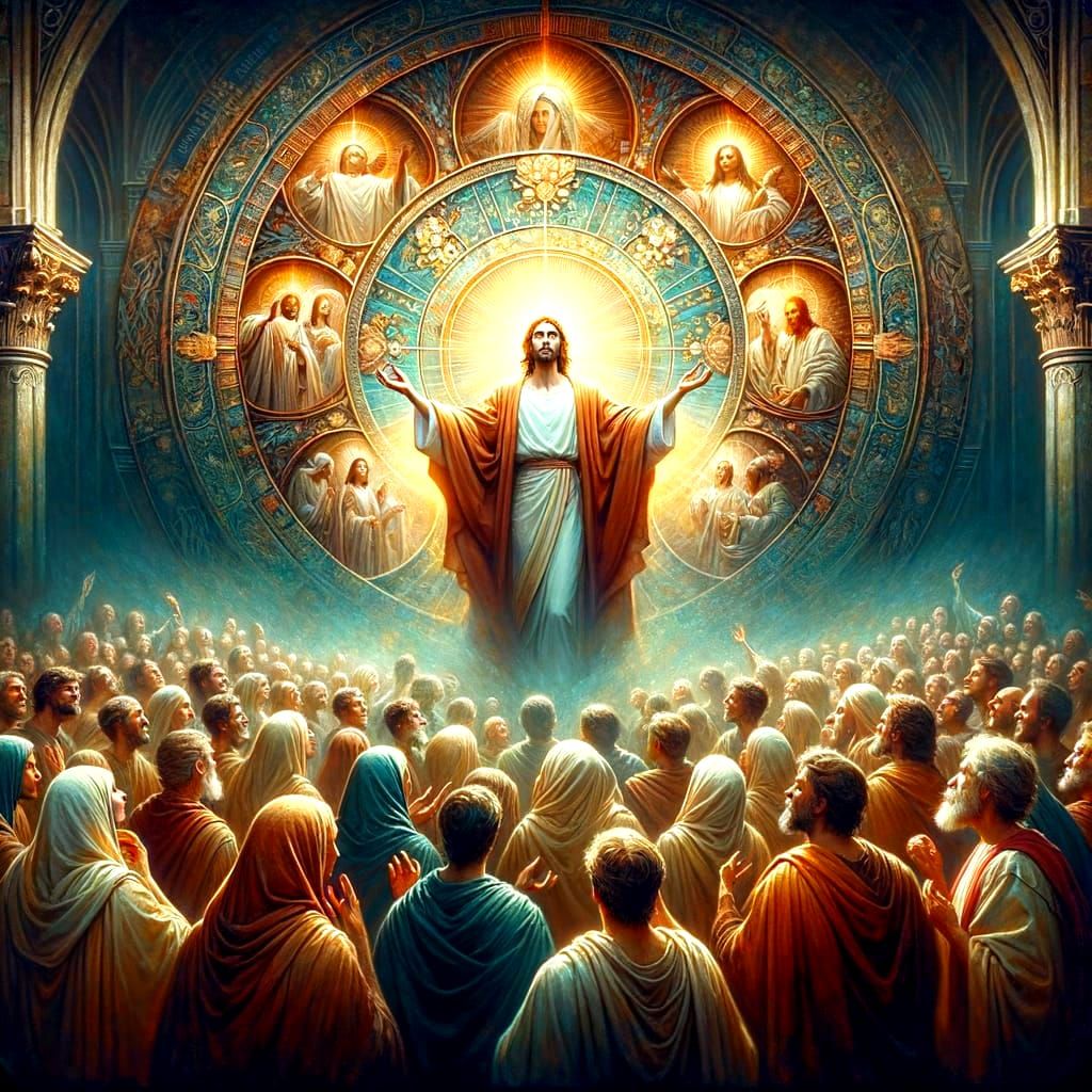 Resurrected Savior Greets Apostles in Radiant Glory