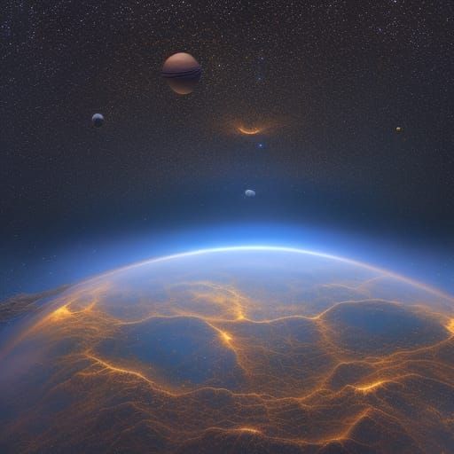 Exoplanet Discovery: A Neo-Impressionist Space View