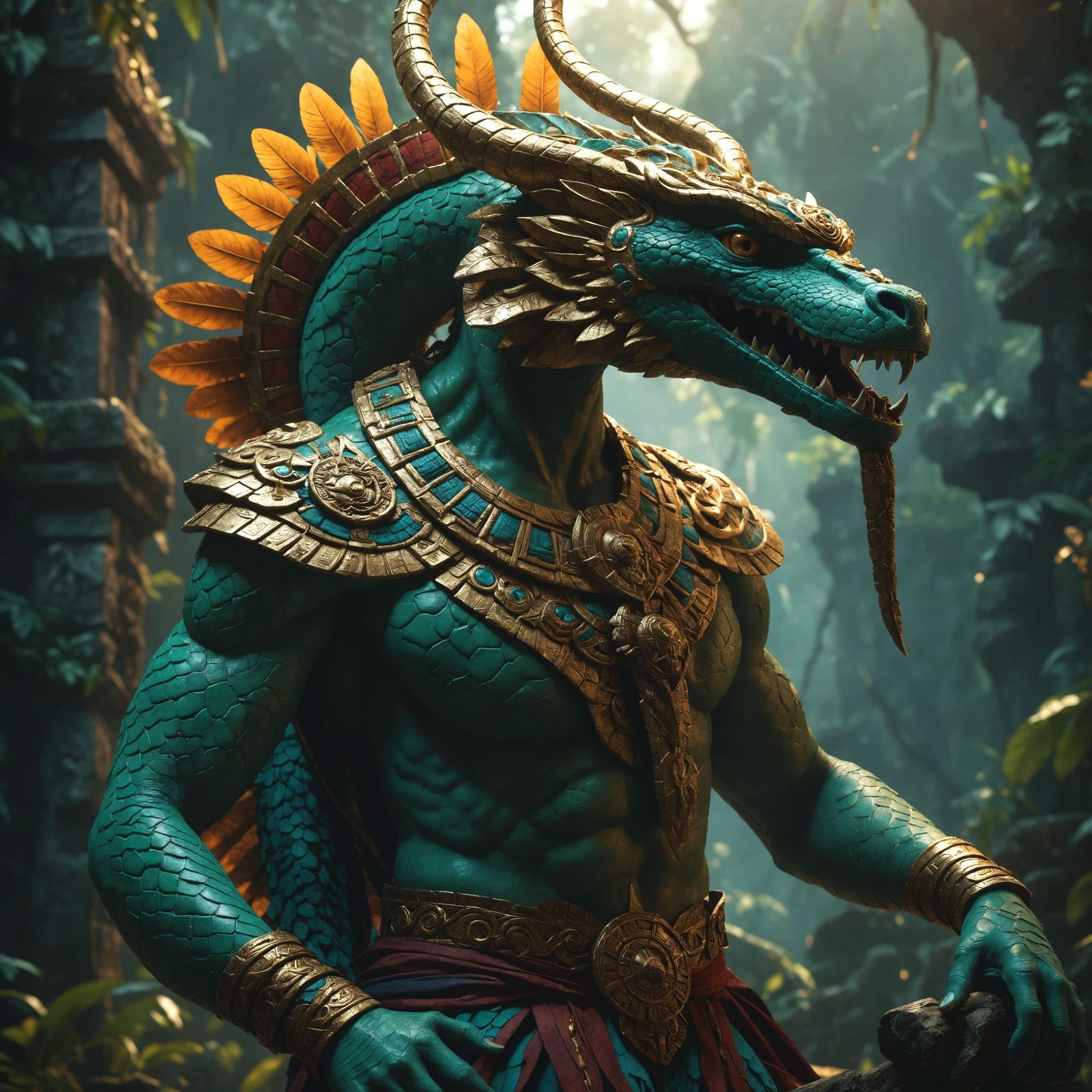 Kukulkan: A Fantastical Mayan Deity in Unreal Engine