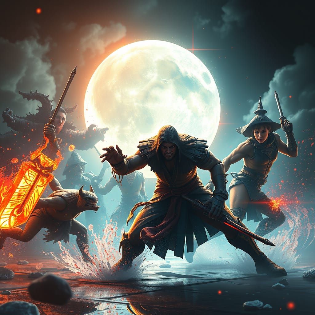 Dynamic Fatal Fury Concept Art in 8K Resolution