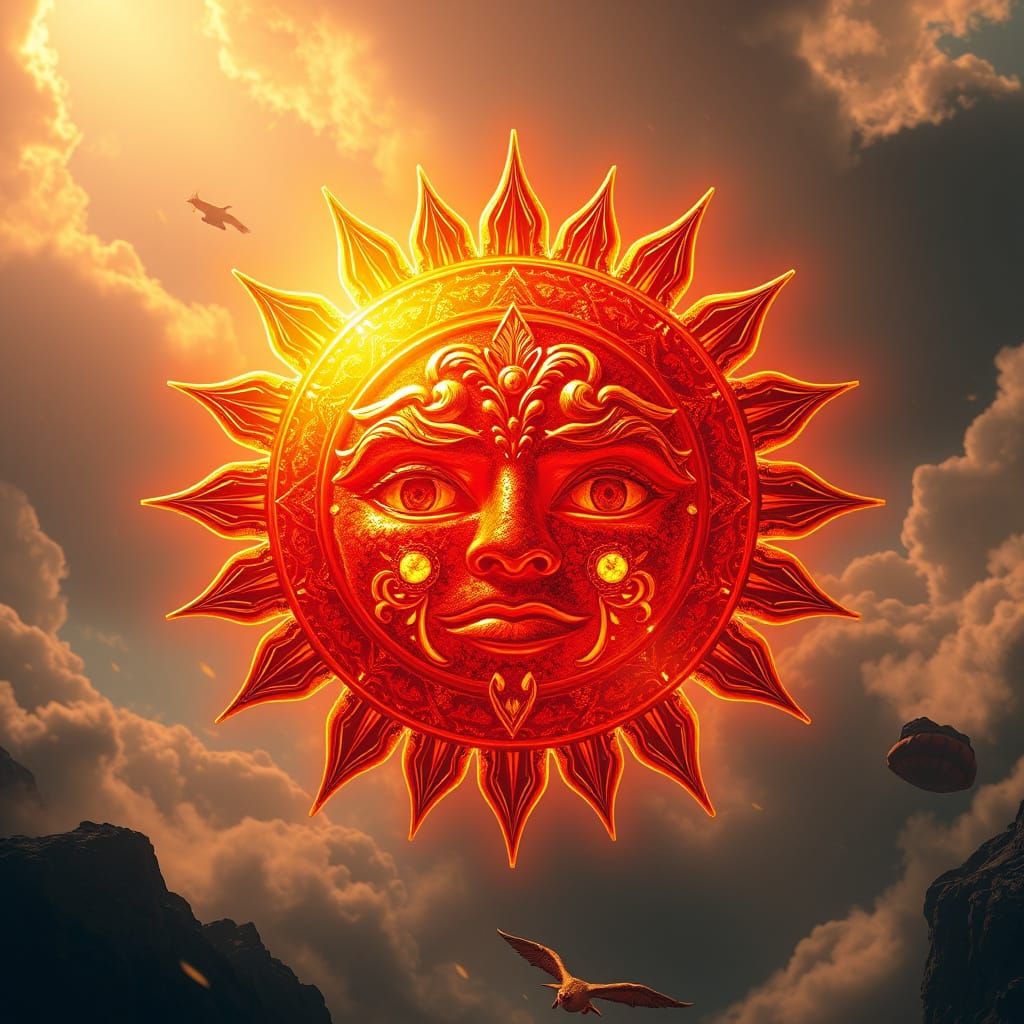 Stunning Regal Sun in Epic Cinematic Digital Painting