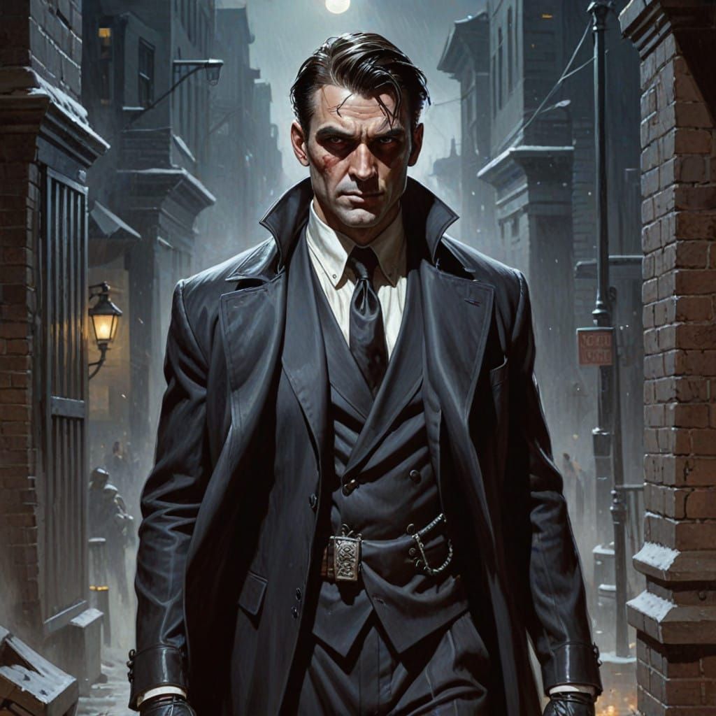 Surreal Grimdark Portrait in a Dark, Ominous Style