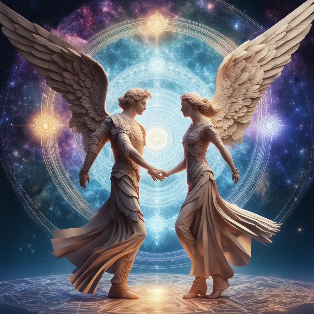 Angels Dancing in Cosmic Heaven, Psychedelic Papercraft