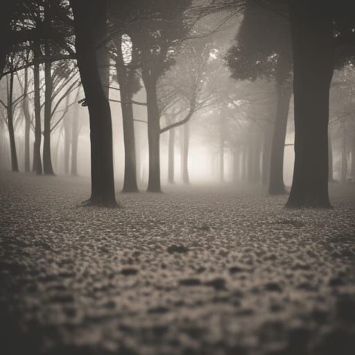 Silhouetted Crowd Greet Sunrise in Dreamscape