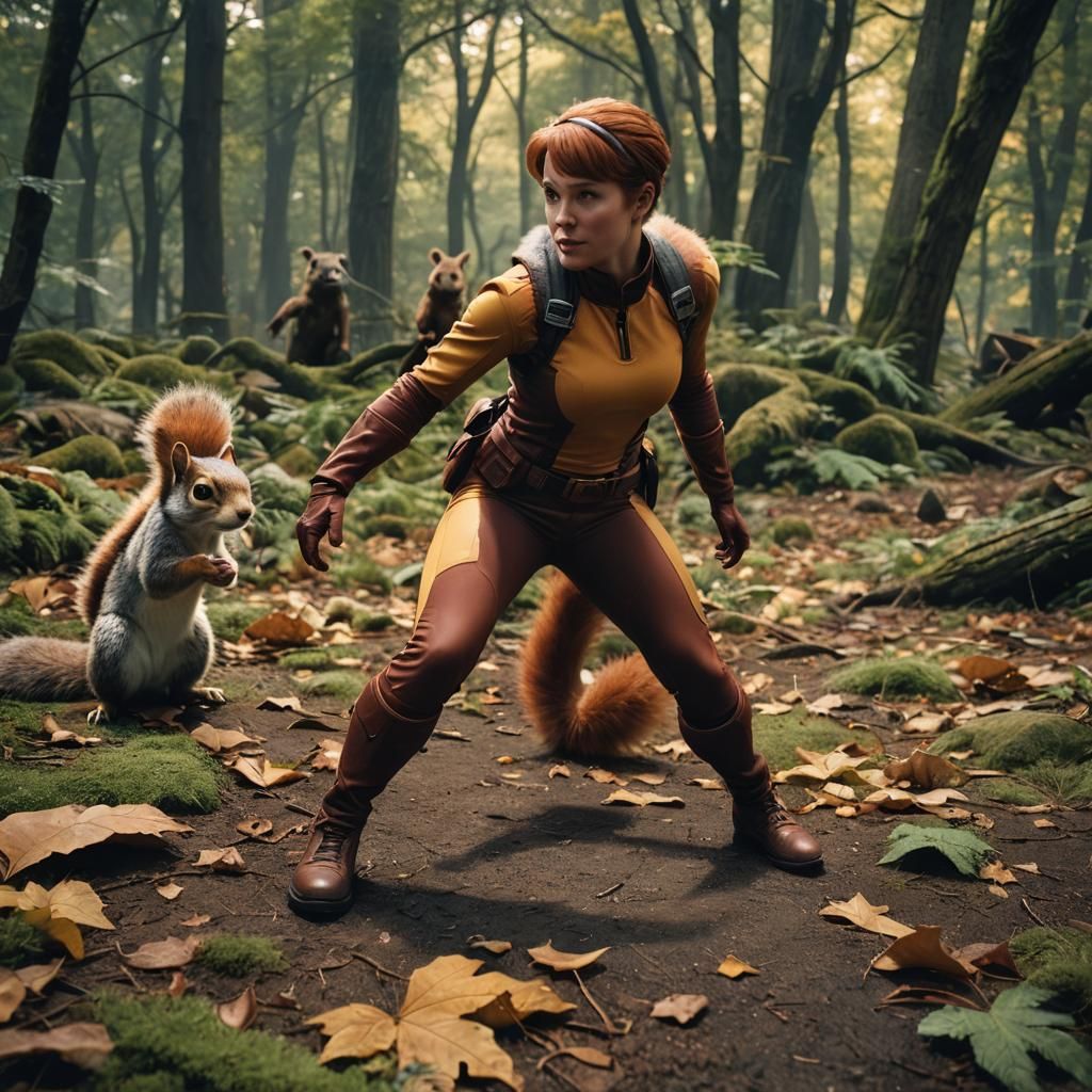 Squirrel Girl: A Cinematic Film Still