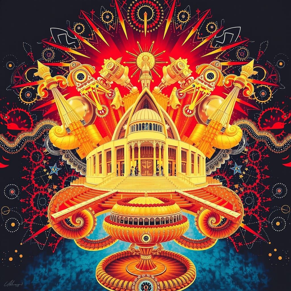 Vivid Sydney Opera House Masterpiece in Triadic Colors