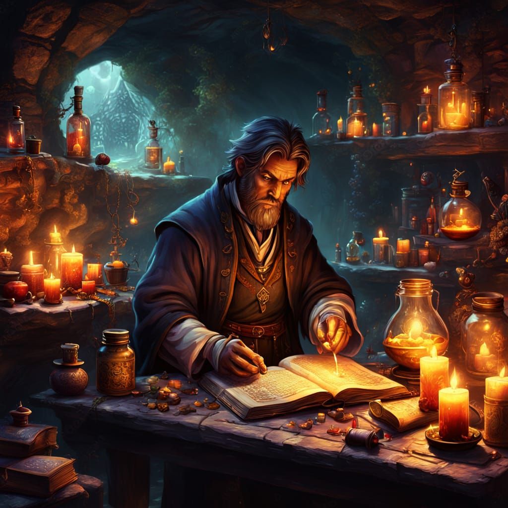 Mystical Alchemist Cove Concept Art