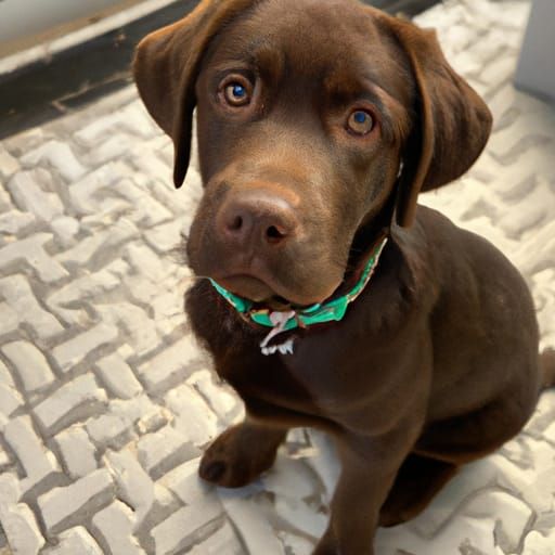 Adorable Chocolate Labrador Retriever Puppy