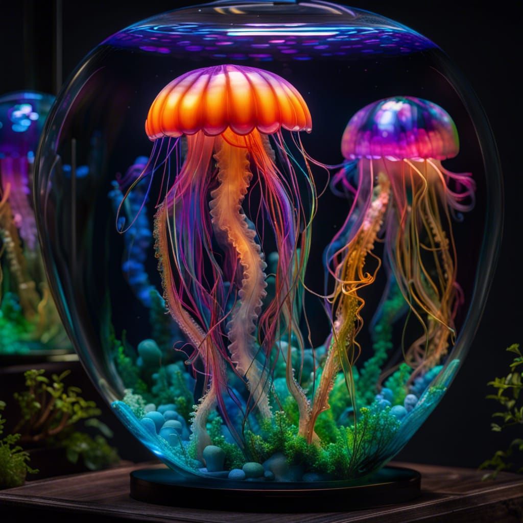 Glass octopus sculpture inspired by Rick savata