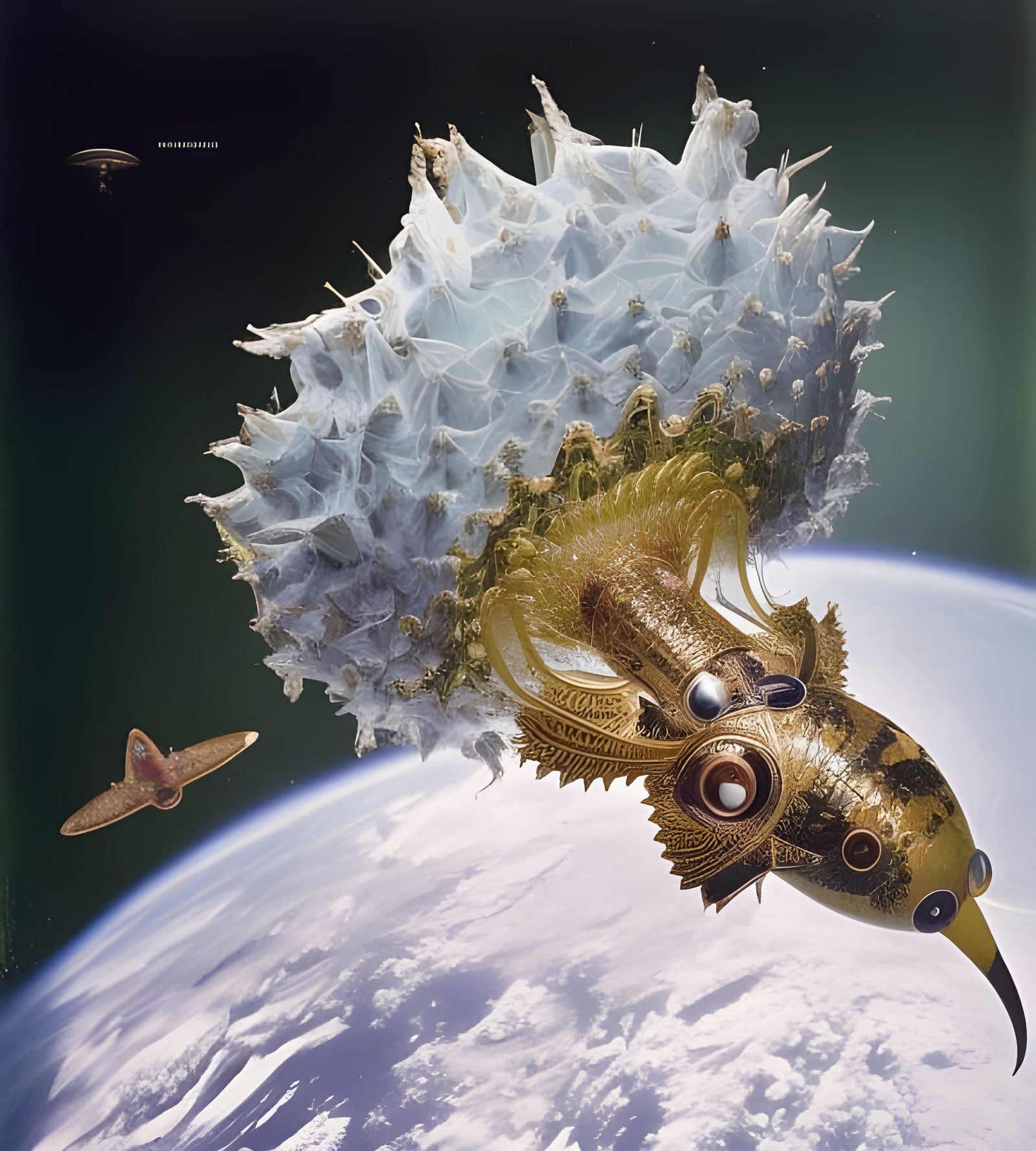 Abstract Mandelbulb Structure in Digital Art Style