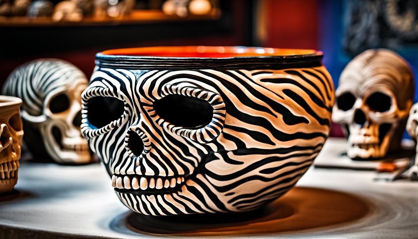 Eccentric Clay Pottery, Skull bowl