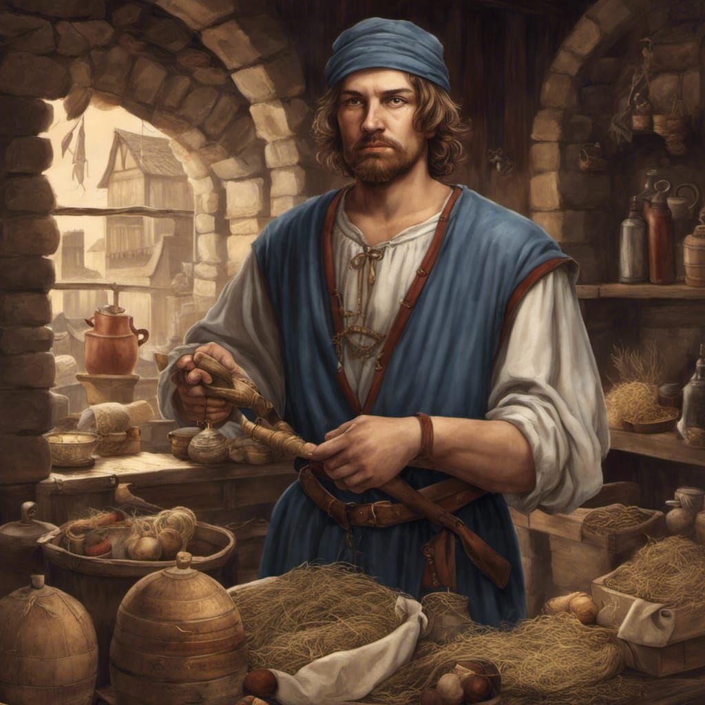 Medieval American Merchant: A Detailed Historical Portrait