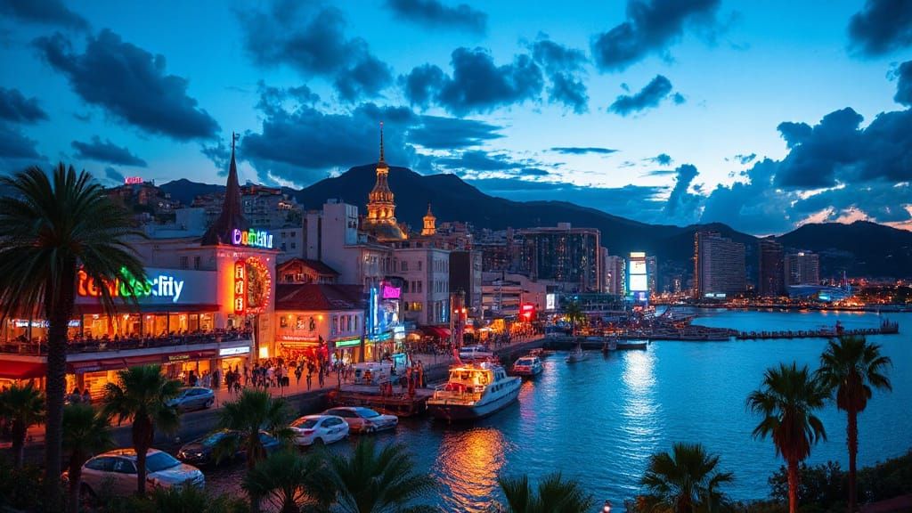 AI Generated Image of a Paradise City