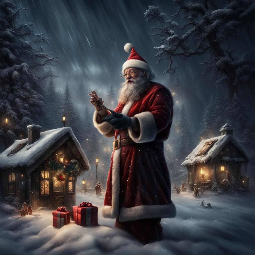 Smiling Dark Elfie's Christmas Wish