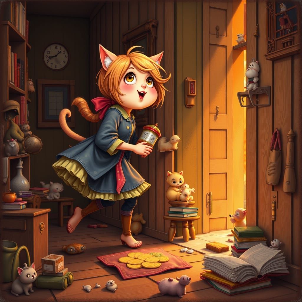 Stylized Cat Portrait