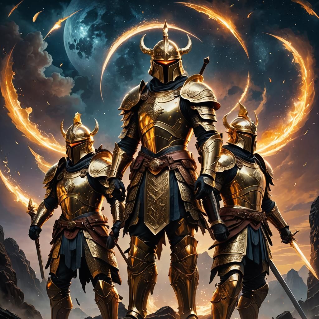 Warriors of Light in Gleaming Armor