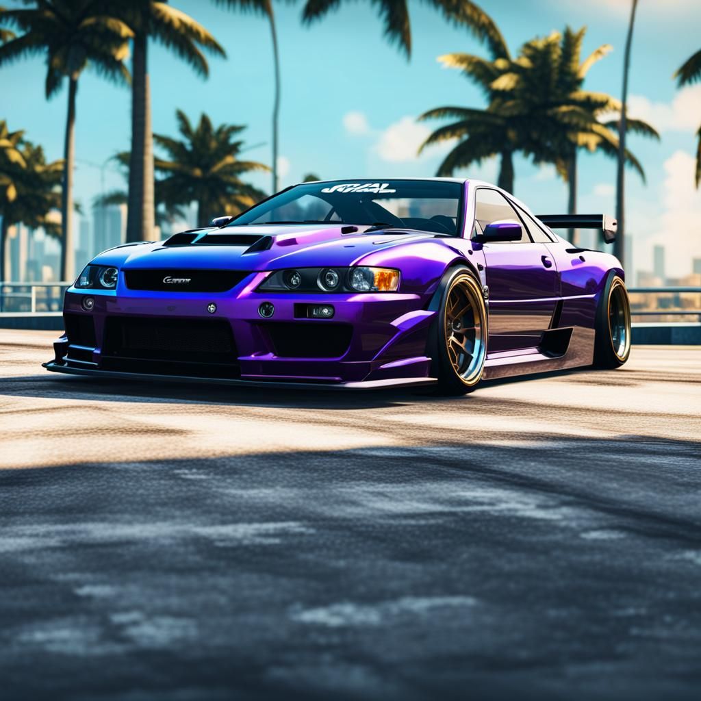 GTA 6 Style Modified Car in Vice City