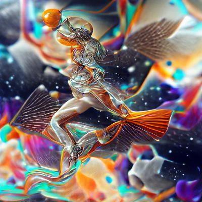 Hermes in Holographic Astral Cosmic Illustration