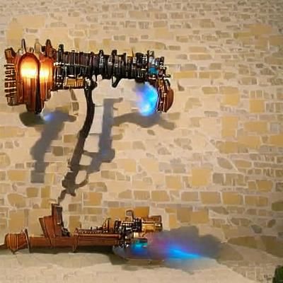 Luminous Steampunk Sword Gun